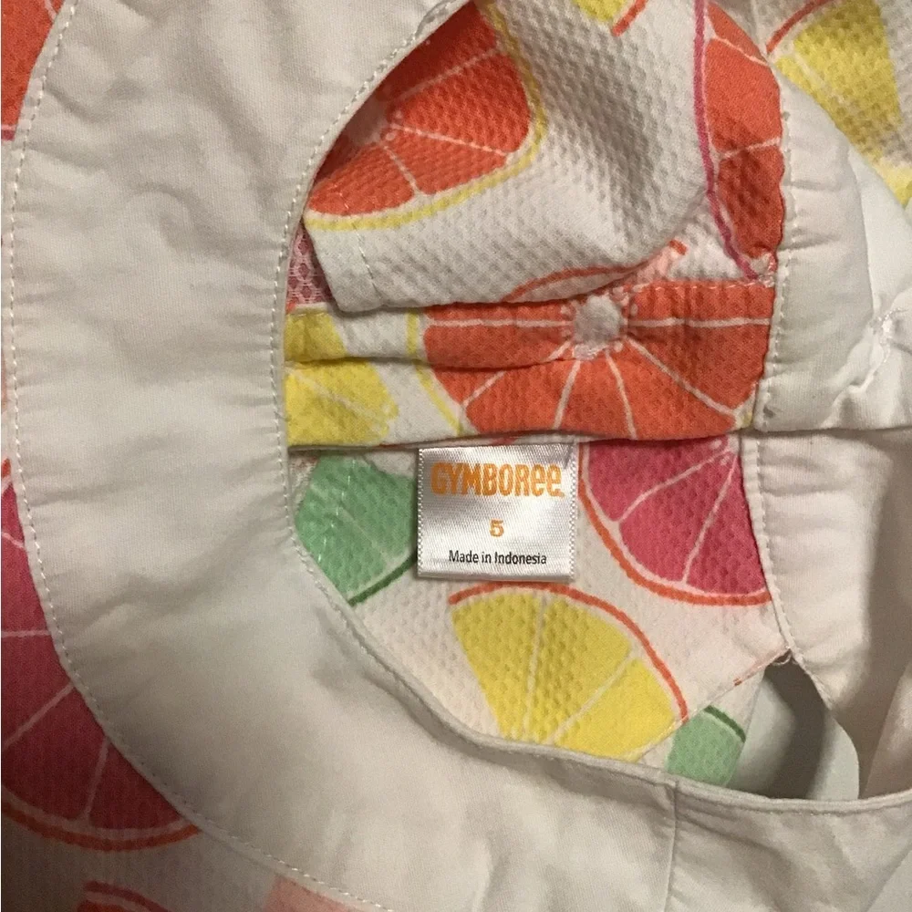 Gymboree Girls Summer Dress Fruit Pattern Multicolor‎